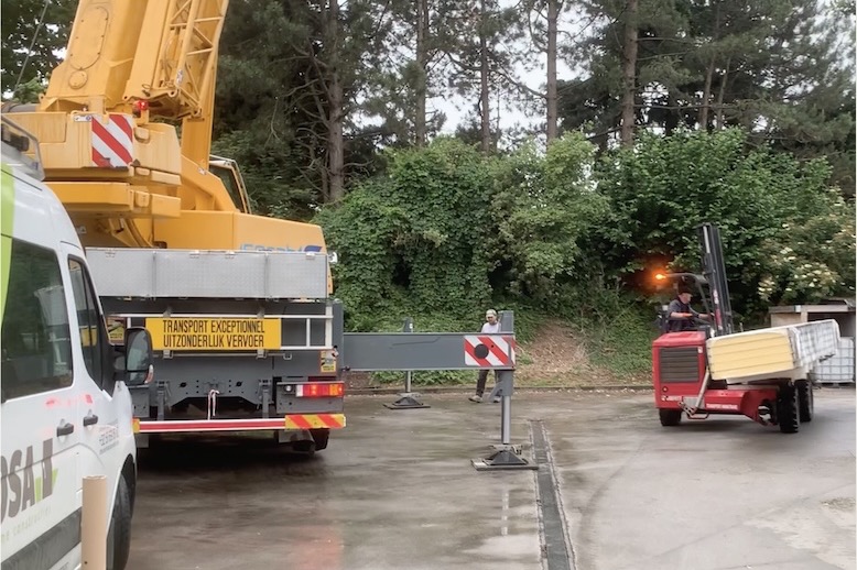 Bouwmateriaal levering op locatie
